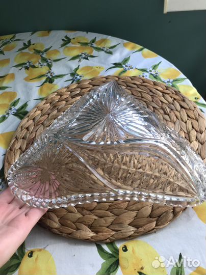 Салатник хрустальный