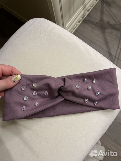 Повязка на голову теплая