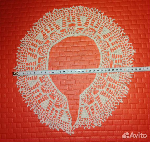 Кружевной воротник ручная работа