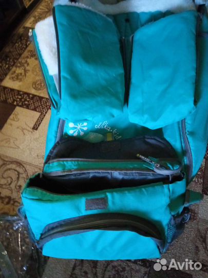 Санки коляска Ника Детям 7-2 Лисенок Зеленый