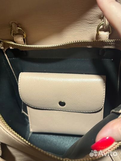 Сумка розовая нюд