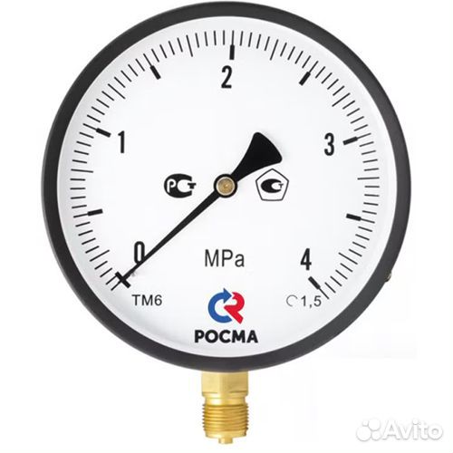 Манометр Росма тм-510Р.00 (0-60MPa) M20x1.5 1.5 об