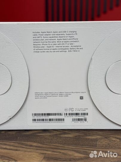 Apple Watch Ultra 2 49mm Blue Alpine Loop M