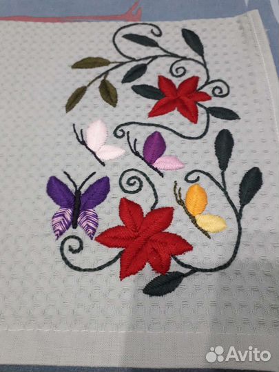 Полотенце кухонное с вышивкой