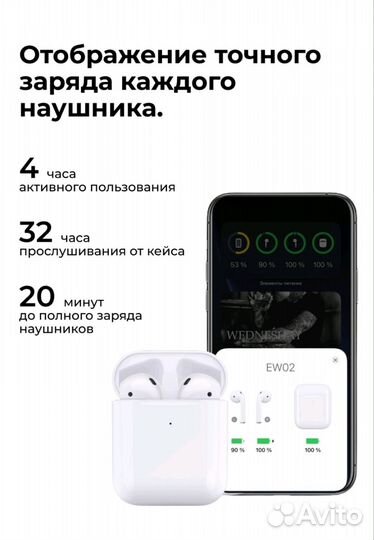 Беспроводные наушники Hoco EW02