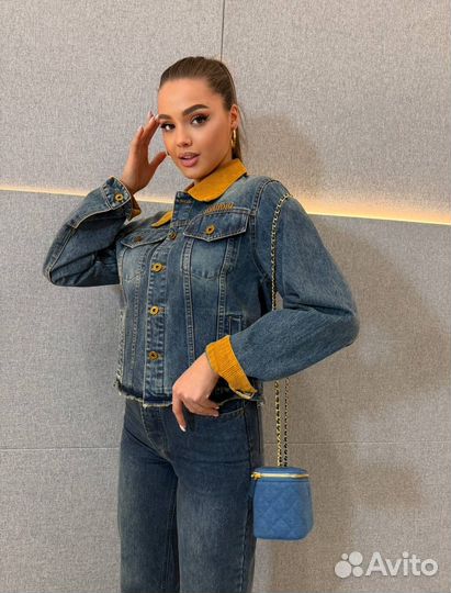 Джинсовая куртка miu miu