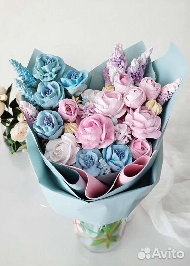 Сладкие букеты из зефира. Цветы. Торты на заказ