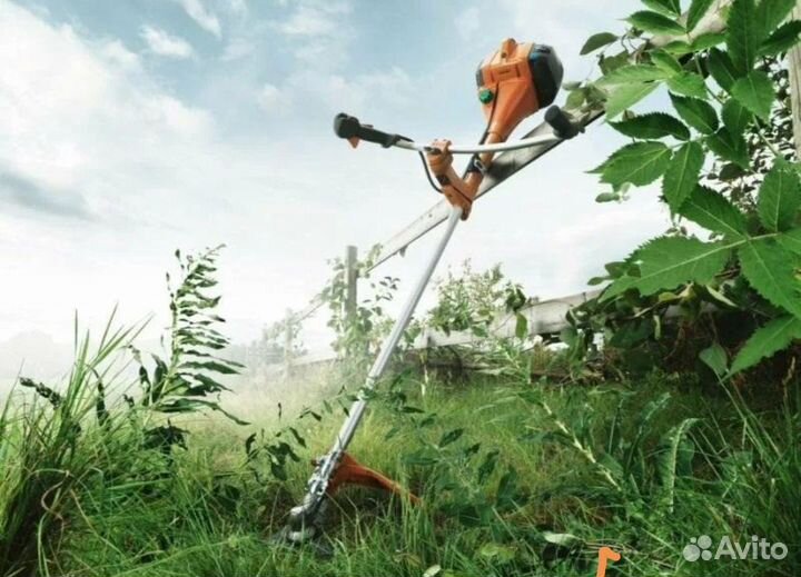 Покос травы триммером, Нижний куранах