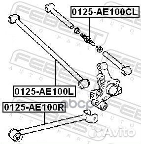 Рычаг подвески 0125-AE100R 0125-AE100R Febest