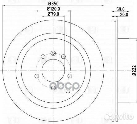 Диск тормозной land rover discovery IV (09) /RA