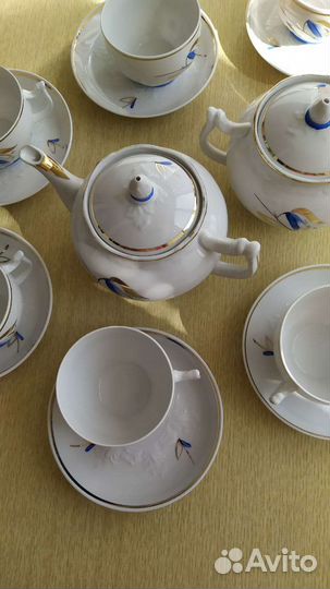 Сервиз чайный 1960 год Фарфоровый завод Вербилки
