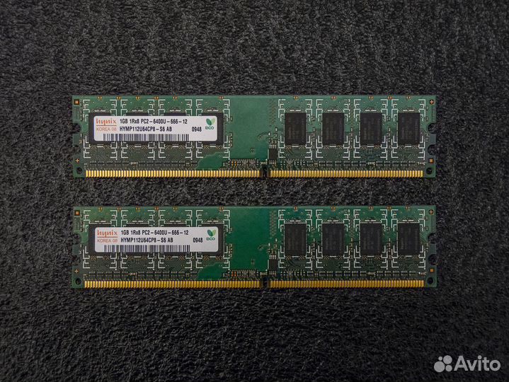 DDR2 2x1gb 800mhz 1rank CL6-6-6-18 Hynix