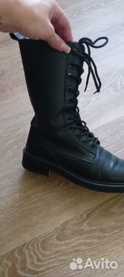 Ботинки берцы натуральная кожа