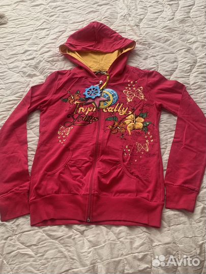 Толстовка с капюшоном на молнии подростковая