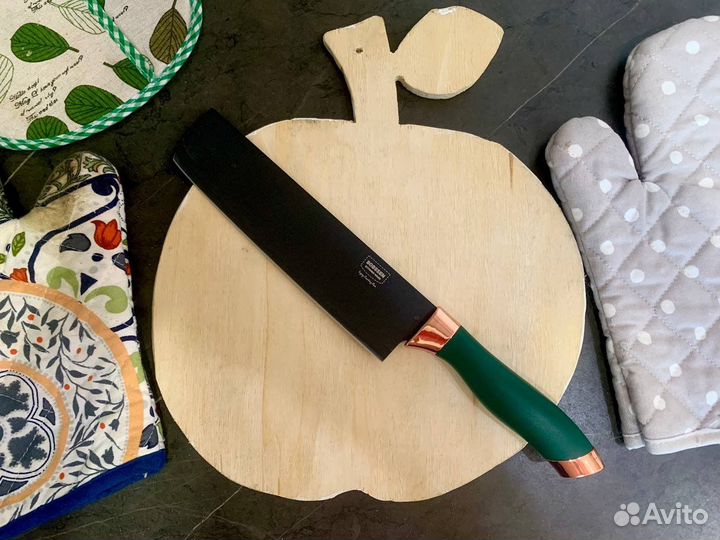 Набор ножей для кухни зеленый Bobsen