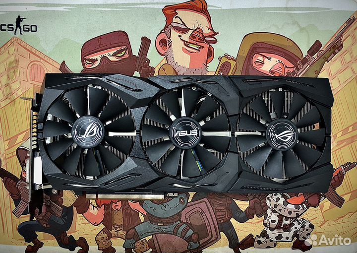 GTX 1060 6Gb Asus Rog Strix Gaming. Идеал