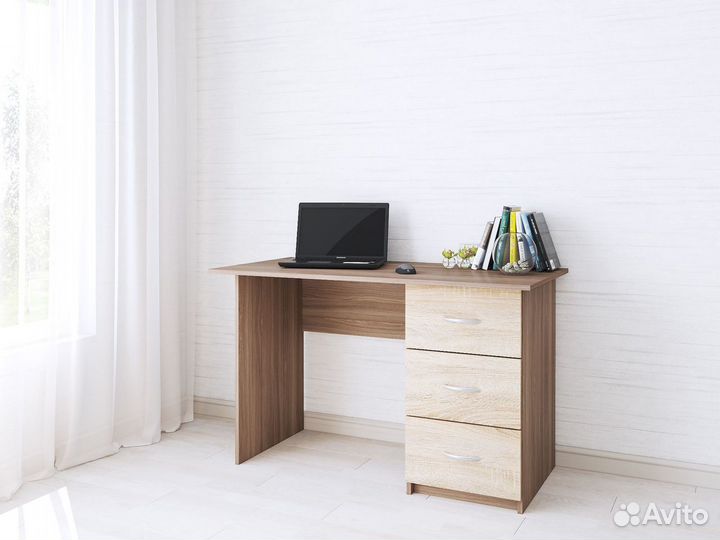 Письменный стол с ящиками, ширина 120 см