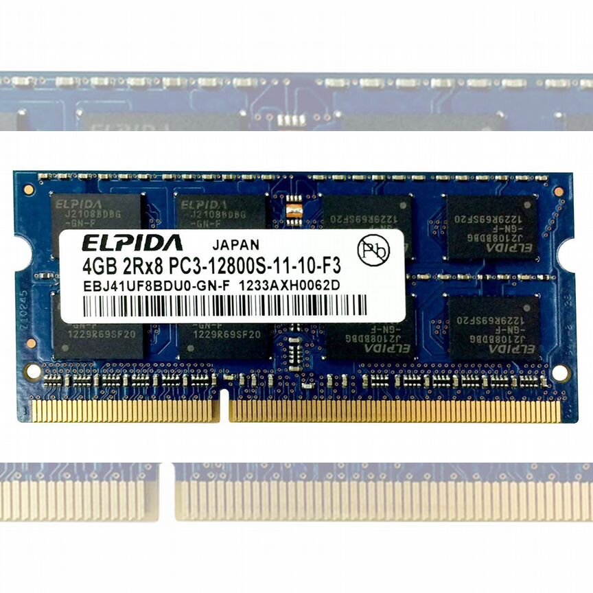 [EBJ41UF8BDU0-GN-F] Оперативная Память Elpida 4gb Ebj41uf8bdu0-Gn-F