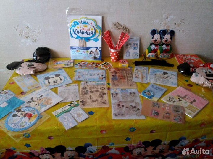 Атрибутика в стиле Микки Мауса. Годовасие