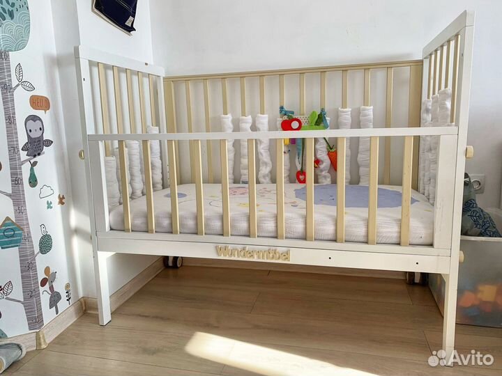 Кроватка детская wundermobel белая