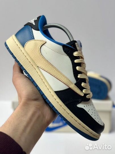 Кроссовки Nike air jordan 1 low travis scott