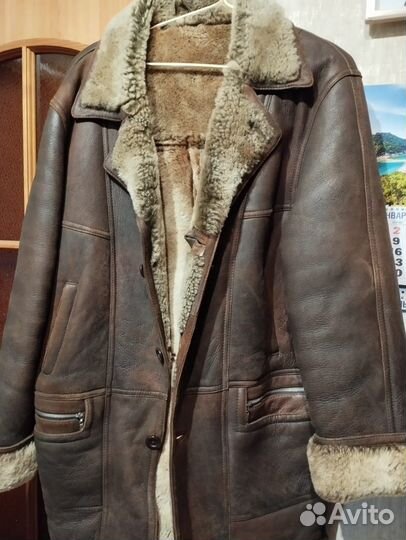 Дубленка натуральная мужская 50 размер