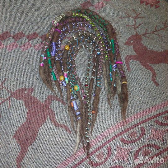 Де дреды натуральные новые 70-80 см