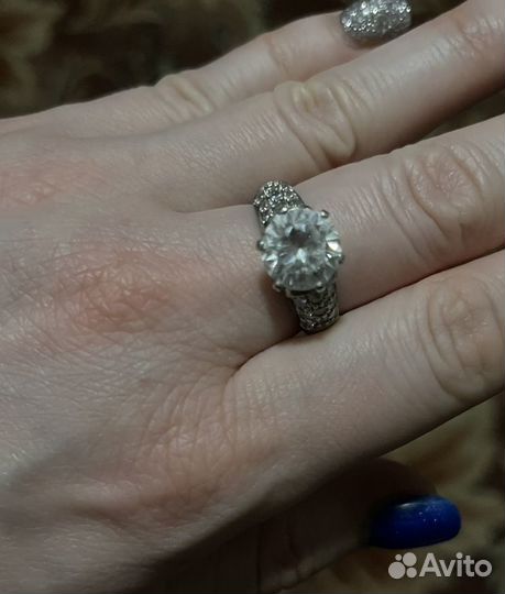 Серебряное кольцо 18.5