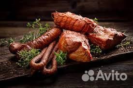 Колбаса домашняя,окорочка и грудинка копчёные