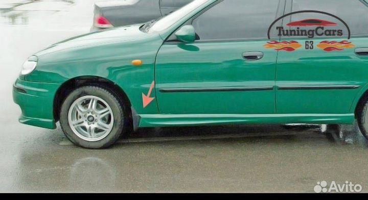 Молдинги дверей на Шевроле Ланос - тюнинг Дельта