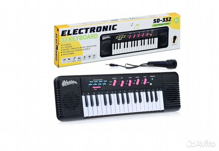 Электронное пианино SD-332 Наша игрушка