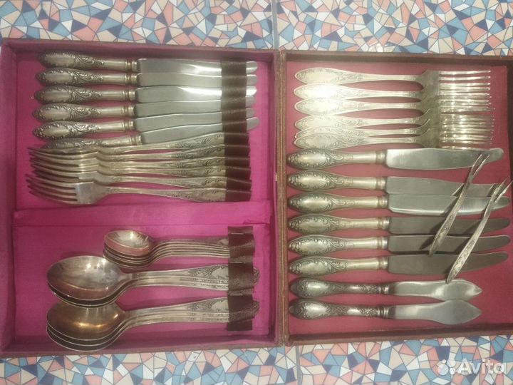 Столовый набор мельхиор СССР