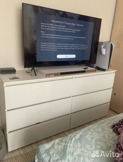 Комод Денвер белый матовый
