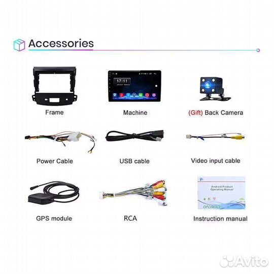 Магнитола для Mitsubishi Outlander 2006-11