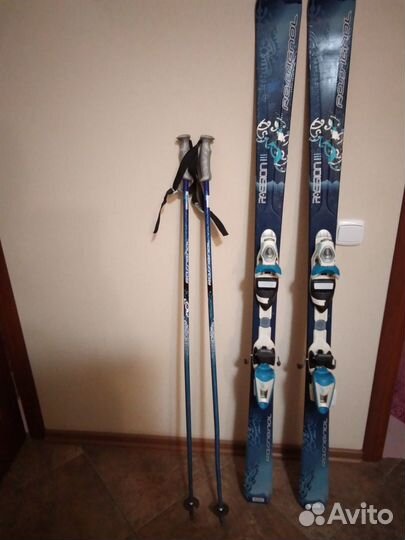 Горные лыжи и ботинки 39