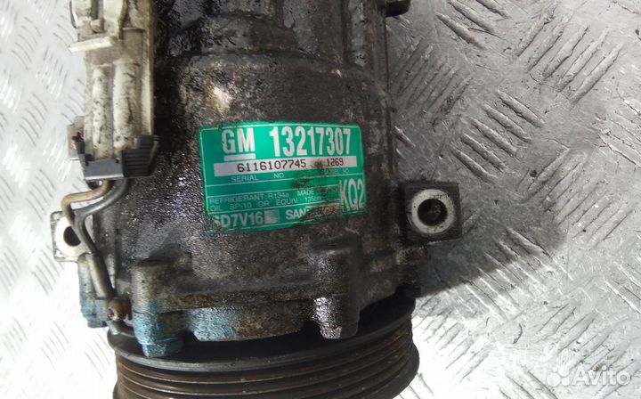 Компрессор кондиционера Opel Vectra C рест. 2007