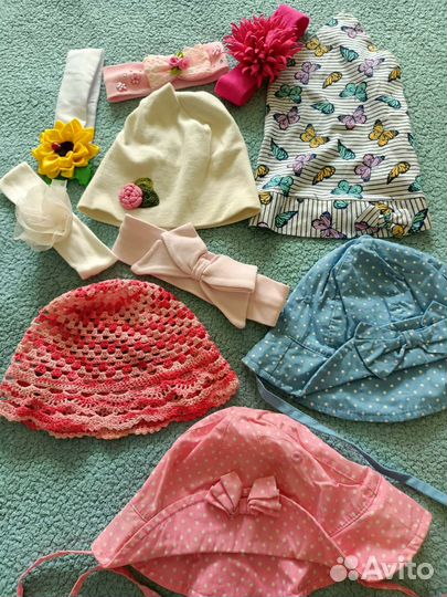 Панамки, повязки,косынки для девочки