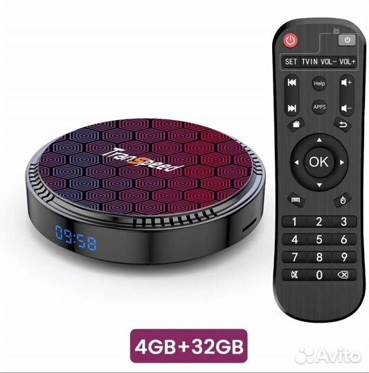 Smart-TV 4/32гб смарт-тв приставка Android12