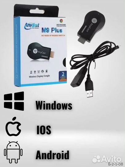 Медиаплеер ресивер AnyCast M9 Plus