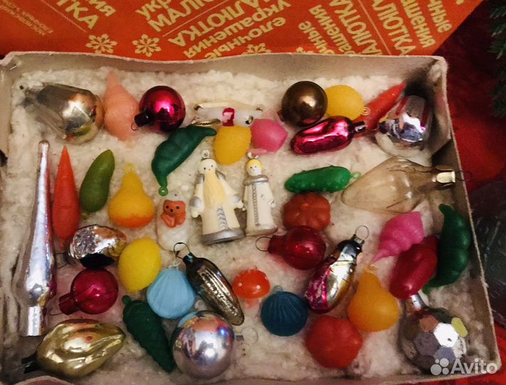 Елочные игрушки СССР елка Малютка набор Е46