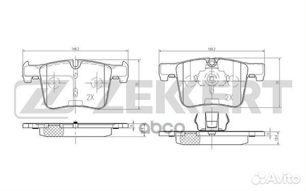 Колодки торм. диск. передн. BMW 1 (F20 F21) 11
