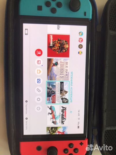 Nintendo Switch Oled + игры + чехол