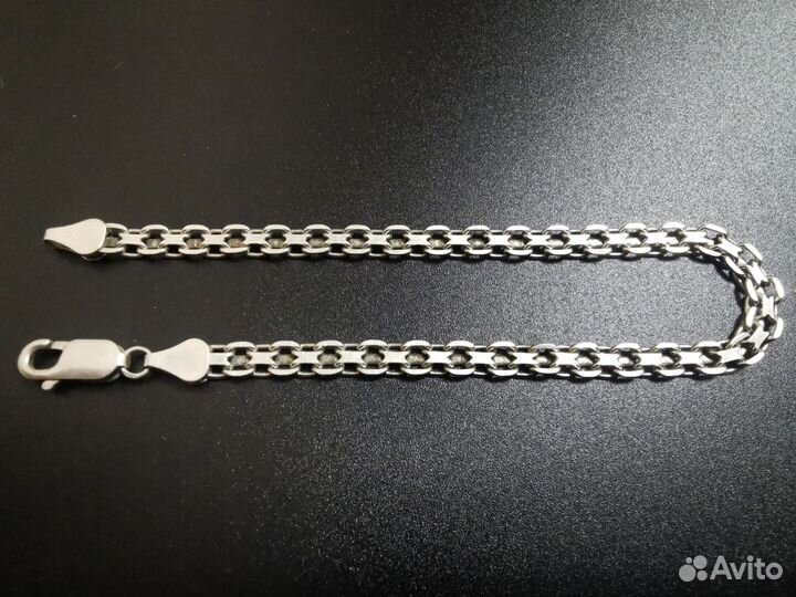 Браслет, крест, серебро 925 пр