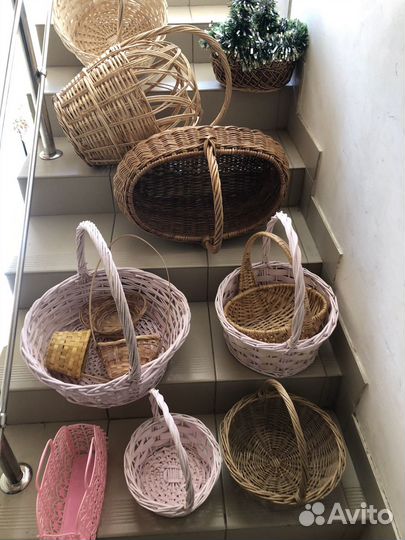 Плетеные корзинки разные