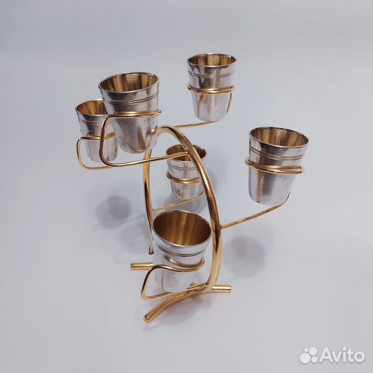 Винтажный набор рюмок для коньяка