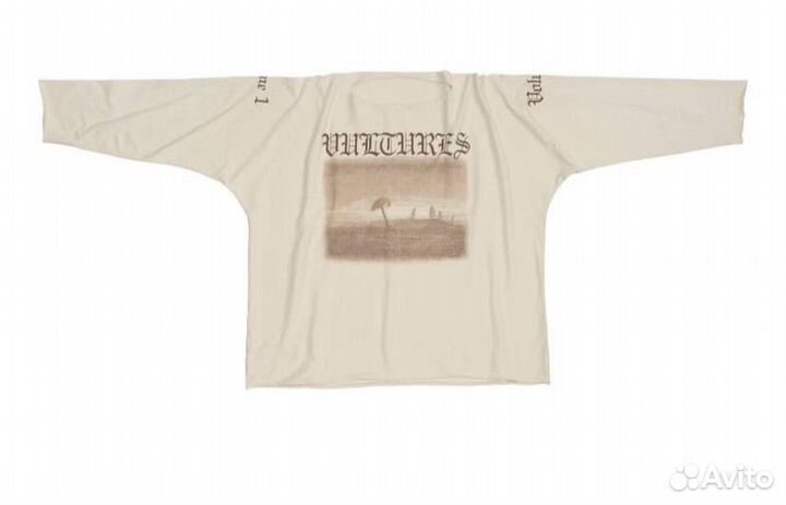 YZY gosha vultures white long T