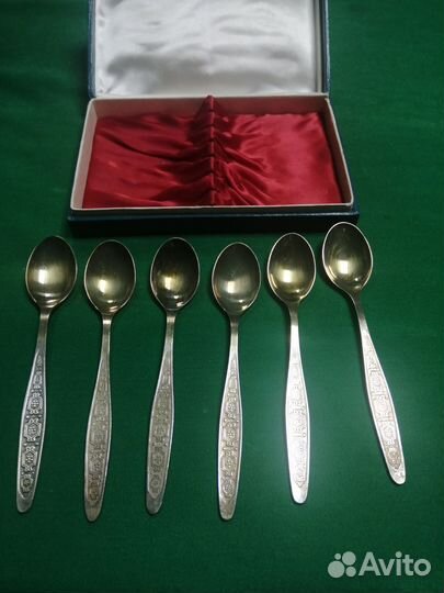 Чайные ложки мельхиор, кольчугино, СССР