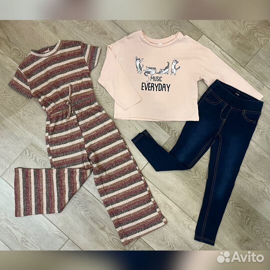 Вещи пакетом для девочки, 110-116