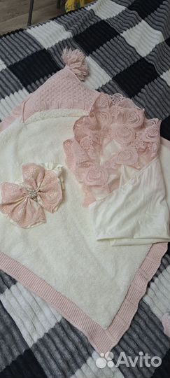 Конверт на выписку для девочки весна -осень