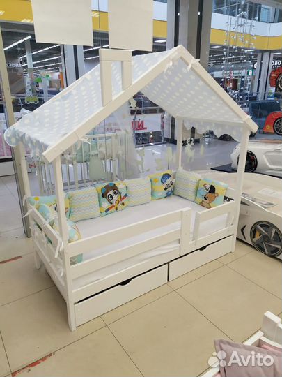 Кровать-Домик 160*80 из массива сосны